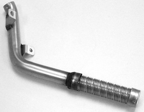 Arlows Edelstahl Flexrohr 1,5 / 40mm Länge 100mm mit Interlock / V2A