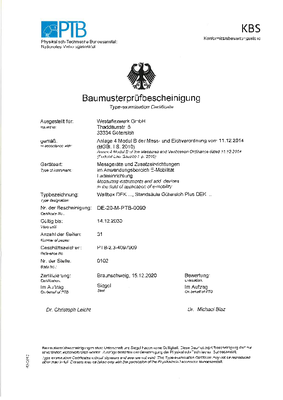 Bescheinigung Modul B Bescheinigung Modul B